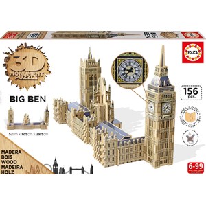Educa (16971) - "Westminster-Palast mit Big Ben" - 156 Teile Puzzle