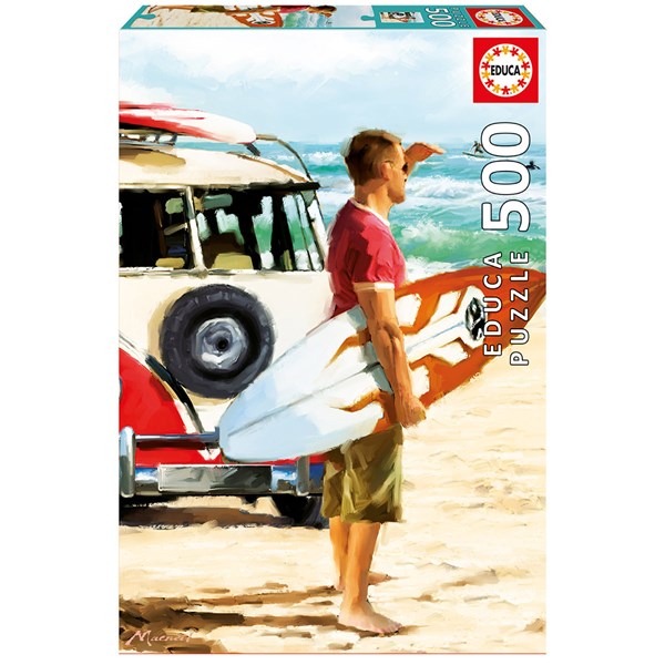 Educa (17084) - Richard Macneil: "Surfer am Strand" - 500 Teile Puzzle