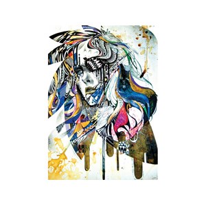 Art Puzzle (4348) - "Buntes Frauenporträt" - 1000 Teile Puzzle