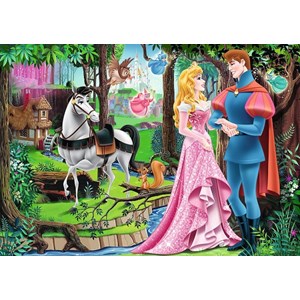 Trefl (13223) - "Disney Prinzessinnen - Das Treffen in Wald" - 200 Teile Puzzle