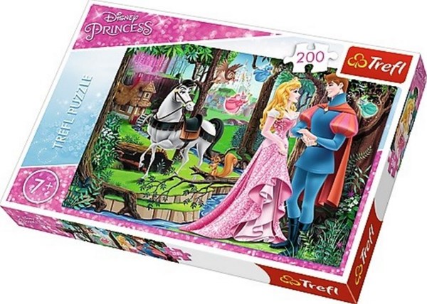 Trefl (13223) - "Disney Prinzessinnen - Das Treffen in Wald" - 200 Teile Puzzle