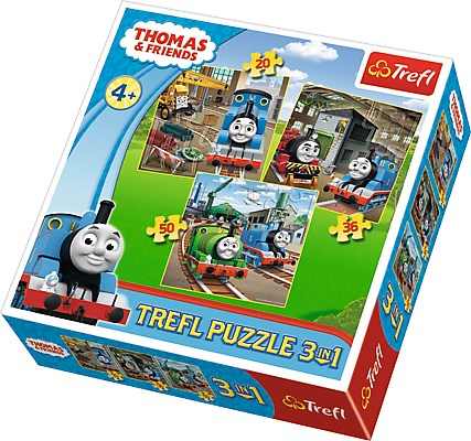Trefl (34821) - "Thomas und seine Freunde, Bei der Arbeit" - 20 36 50 Teile Puzzle