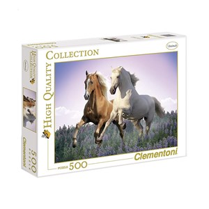 Clementoni (30287) - "Free Horses" - 500 Teile Puzzle