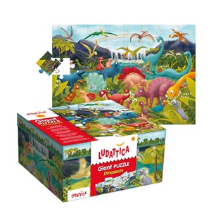 Ludattica (51373) - "Dinosaurs" - 48 Teile Puzzle