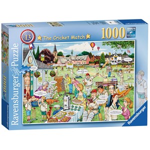 Ravensburger (19469) - "The Cricket Match" - 1000 Teile Puzzle