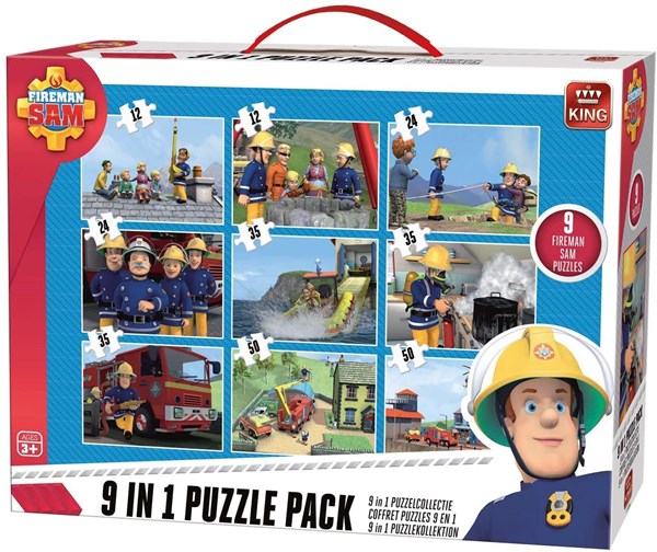 King International (05642) - "Fireman Sam" - 12 24 35 50 Teile Puzzle