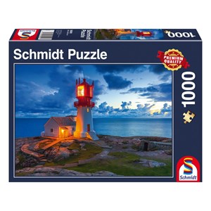 Schmidt Spiele (58292) - "Leuchtturm in der Dämmerung" - 1000 Teile Puzzle
