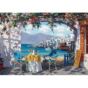 Schmidt Spiele (59396) - Sam Park: "Rendez-vous auf Mykonos" - 1000 Teile Puzzle