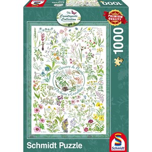 Schmidt Spiele (59568) - "Blumen und Pflanzen" - 1000 Teile Puzzle