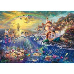 Schmidt Spiele (59479) - Thomas Kinkade: "Arielle, die kleine Meerjungfrau" - 1000 Teile Puzzle