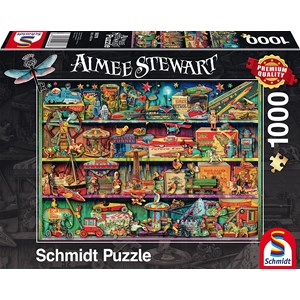 Schmidt Spiele (59376) - Aimee Stewart: "Spielzeug-Wunderwelt" - 1000 Teile Puzzle