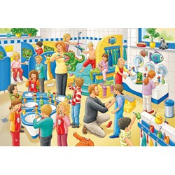 Schmidt Spiele (56201) - "Ein Tag im Kindergarten" - 24 Teile Puzzle