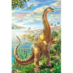 Schmidt Spiele (56202) - "Abenteuer mit den Dinosauriern" - 48 Teile Puzzle