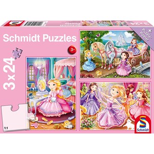 Schmidt Spiele (56217) - "Märchenhafte Prinzessin" - 24 Teile Puzzle