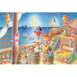 Schmidt Spiele (56223) - "Piratenbande" - 48 Teile Puzzle