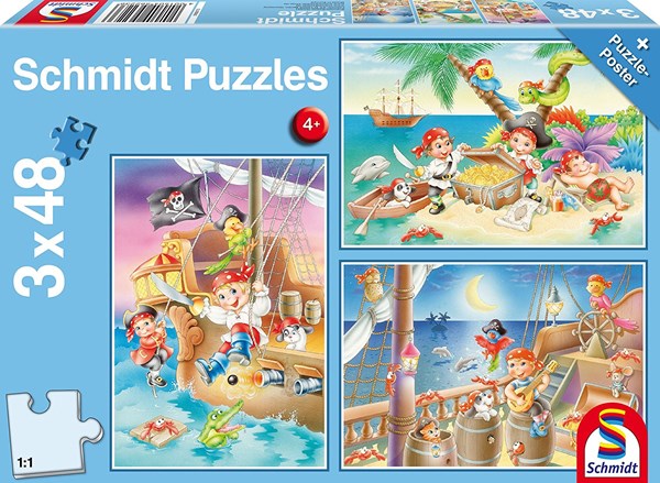 Schmidt Spiele (56223) - "Piratenbande" - 48 Teile Puzzle