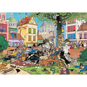 Jumbo (19056) - Jan van Haasteren: "Fang die Katze!" - 1000 Teile Puzzle