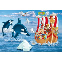 Schmidt Spiele (56224) - "Wikinger" - 48 Teile Puzzle