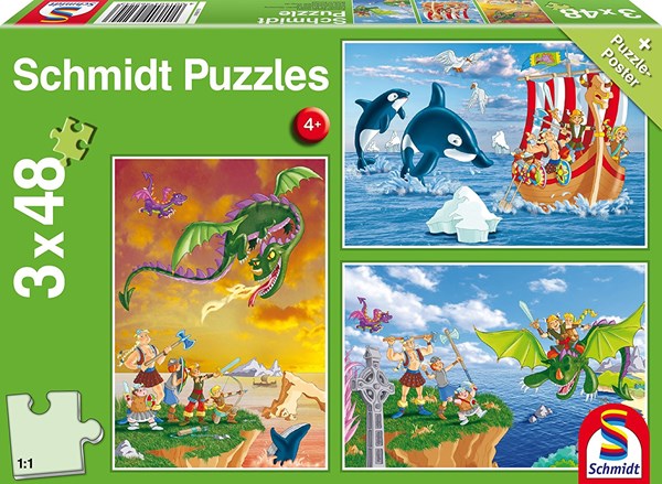 Schmidt Spiele (56224) - "Wikinger" - 48 Teile Puzzle