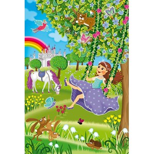 Schmidt Spiele (56225) - "Prinzessin im Schlossgarten" - 48 Teile Puzzle
