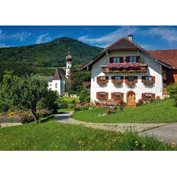 Schmidt Spiele (58273) - "Ferien am Kloster Höglwörth, Oberbayern" - 500 Teile Puzzle