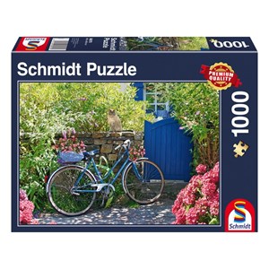 Schmidt Spiele (58275) - "Landpartie mit Rad" - 1000 Teile Puzzle