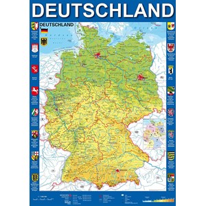 Schmidt Spiele (58287) - "Deutschlandkarte" - 1000 Teile Puzzle