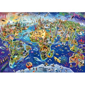 Schmidt Spiele (58288) - "Entdecke unsere Welt" - 1000 Teile Puzzle