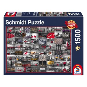 Schmidt Spiele (58296) - "Stadtbilder" - 1500 Teile Puzzle