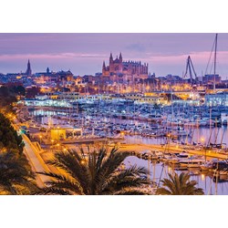 Schmidt Spiele (58302) - "Altstadt und Hafen, Palma de Mallorca" - 1000 Teile Puzzle