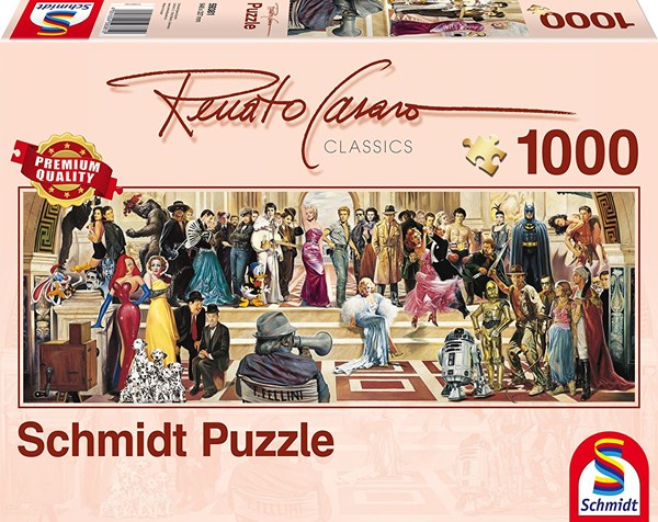 Schmidt Spiele (59381) - Renato Casaro: "100 Jahre Film" - 1000 Teile Puzzle