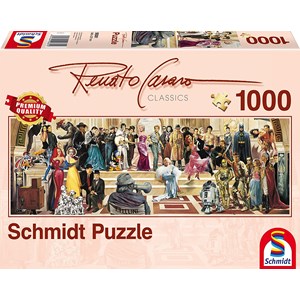 Schmidt Spiele (59381) - Renato Casaro: "100 Jahre Film" - 1000 Teile Puzzle