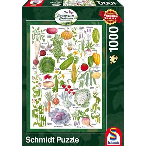 Schmidt Spiele (59567) - "Gemüsegarten" - 1000 Teile Puzzle