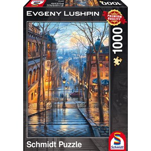 Schmidt Spiele (59560) - Eugene Lushpin: "Frühlingsmorgen in Montmartre" - 1000 Teile Puzzle