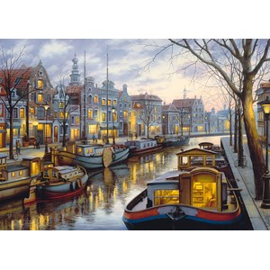 Schmidt Spiele (59561) - Eugene Lushpin: "Am Kanal" - 1000 Teile Puzzle