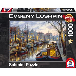 Schmidt Spiele (59561) - Eugene Lushpin: "Am Kanal" - 1000 Teile Puzzle
