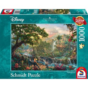 Schmidt Spiele (59473) - Thomas Kinkade: "Dschungelbuch" - 1000 Teile Puzzle