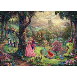 Schmidt Spiele (59474) - Thomas Kinkade: "Dornröschen" - 1000 Teile Puzzle