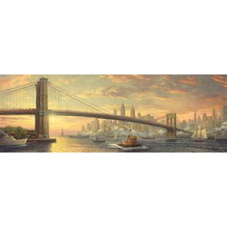 Schmidt Spiele (59476) - Thomas Kinkade: "Brooklyn Bridge, New York, The Spirit of New York" - 1000 Teile Puzzle