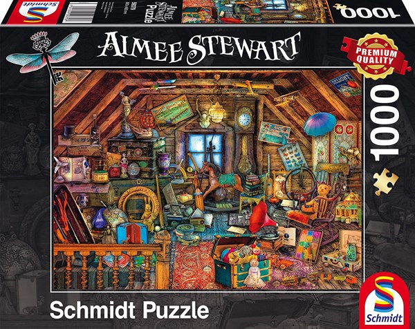 Schmidt Spiele (59379) - Aimee Stewart: "Kostbarkeiten unter dem Dach" - 1000 Teile Puzzle