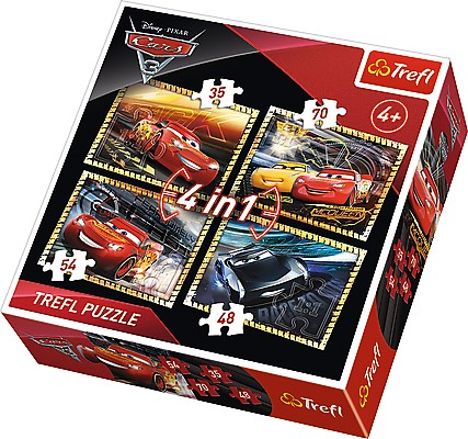 Trefl (34276) - "Cars 3" - 35 48 54 70 Teile Puzzle