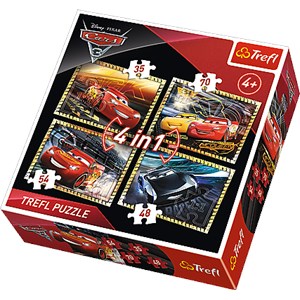 Trefl (34276) - "Cars 3" - 35 48 54 70 Teile Puzzle