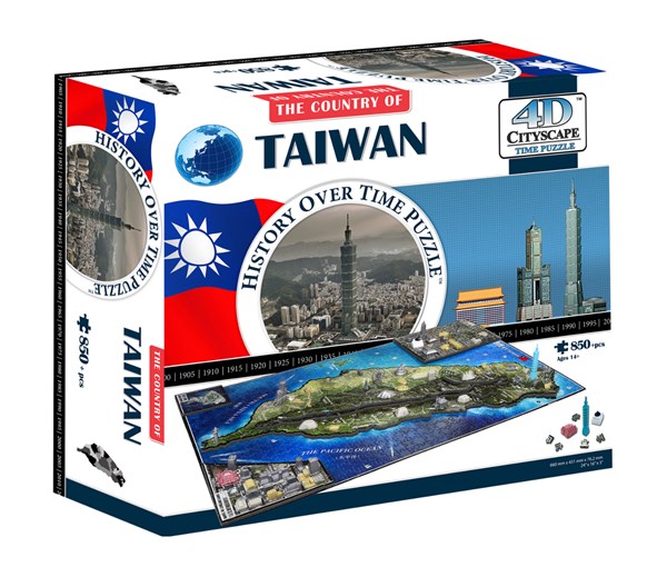 4D Cityscape (41004) - "Taiwan" - 850 Teile Puzzle