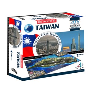 4D Cityscape (41004) - "Taiwan" - 850 Teile Puzzle