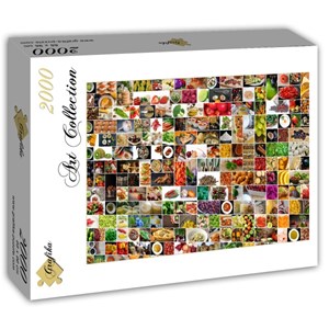 Grafika (T-00375) - "Küche in Farbe" - 2000 Teile Puzzle