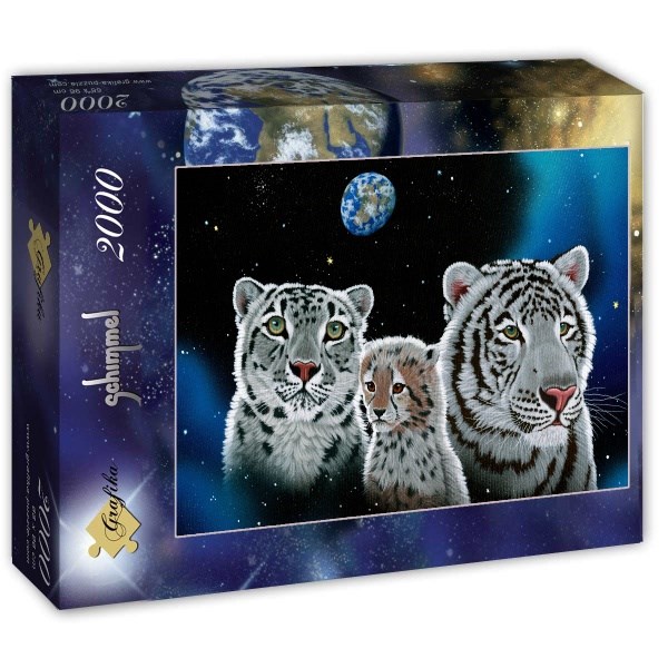 Grafika (T-00417) - Schim Schimmel, William Schimmel: "Gentle Family" - 2000 Teile Puzzle