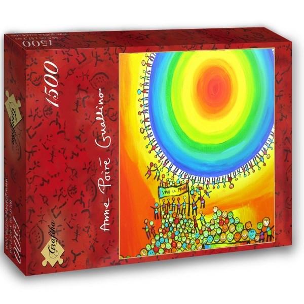 Grafika (02440) - Anne Poire, Patrick Guallino: "Vive La Paix" - 1500 Teile Puzzle