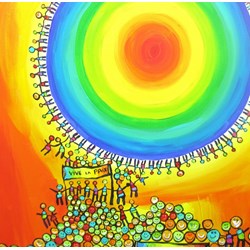 Grafika (02440) - Anne Poire, Patrick Guallino: "Vive La Paix" - 1500 Teile Puzzle