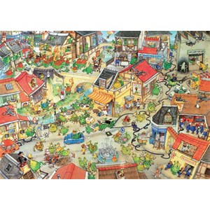 Heye (29406) - Marino Degano: "Dragontown" - 1000 Teile Puzzle