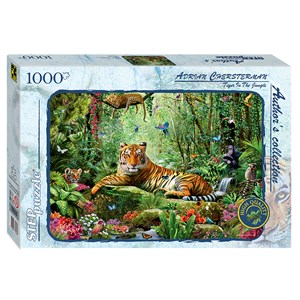 Step Puzzle (79528) - "Tiger im Dschungel" - 1000 Teile Puzzle